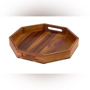 Kalmar Home Wooden Octagonal Tray